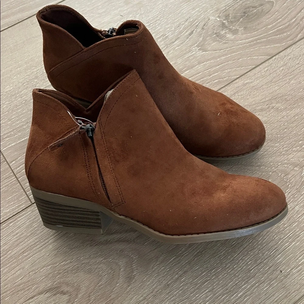 Brown Suede Ankle Boots